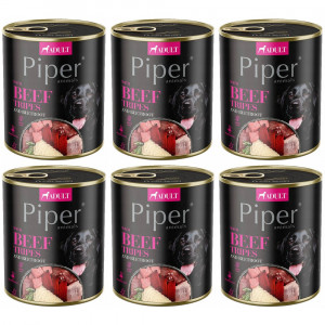DOLINA NOTECI Piper Animals s hovězími žaludky a červenou řepou - mokré krmivo pro psy - 6x800g
