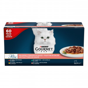 PURINA Gourmet Perle Mix - mokré krmivo pro kočky - 60x85 g 