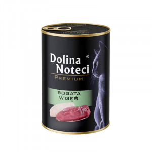 DOLINA NOTECI Premium Rich in goose - mokré krmivo pro kočky - 400g