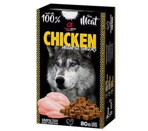 ALPHA SPIRIT Kuře natural snacks - pamlsek pro psa - 80g