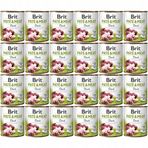 BRIT Paté & Meat Duck - mokré krmivo pro psy - 24x800g - Fotogalerie 1