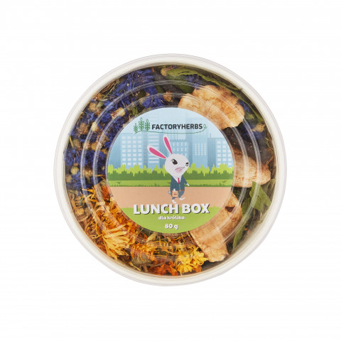 FACTORYHERBS Lunch Box pro králíka - pochoutka pro hlodavce a králíka - 80 g - Fotogalerie 2