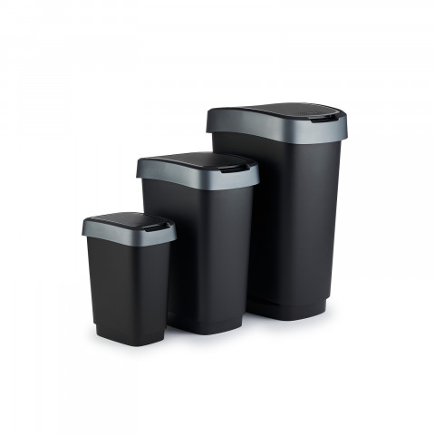 ROTHO Twist Silver - odpadkový koš – 10l - Fotogalerie 6
