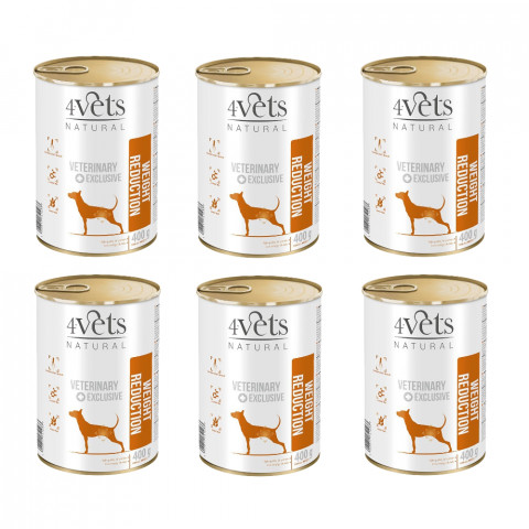 4VETS Natural Weight Reduction Dog - mokré krmivo pro psy - 6x400g - Fotogalerie 1