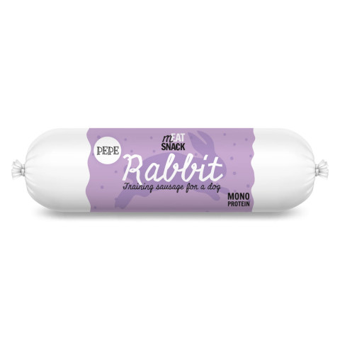 PAKA ZWIERZAKA Pepe Sausage Rabbit - pamlsek pro psa - 200g - Fotogalerie 1
