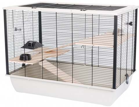 INTER-ZOO Hugo Wood grey - klec pro hlodavce - 78 x 48 x 58cm - Fotogalerie 1
