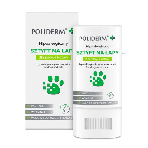 POLIDERM hypoalergenní tyčinka na tlapky pro psa a kočku – 14,5g - Fotogalerie 3