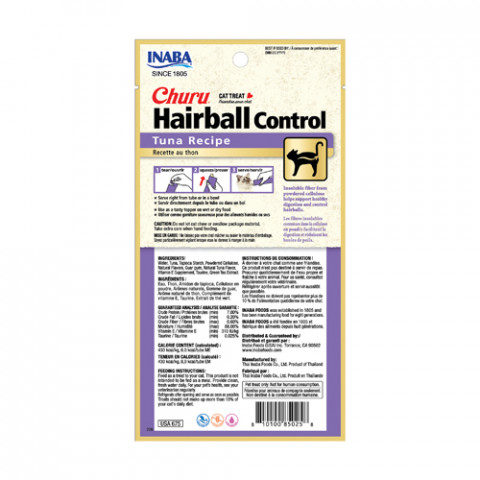 INABA Churu Hairball Tuňák pro kočky - 4x14 g - Fotogalerie 2