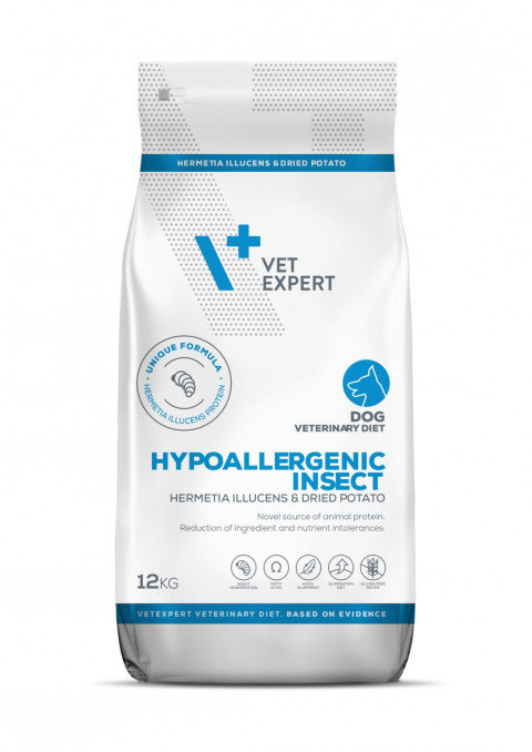 VET EXPERT Veterinary Diet Hypoallergenic Insect Dog - suché krmivo pro psy - 12 kg - Fotogalerie 1