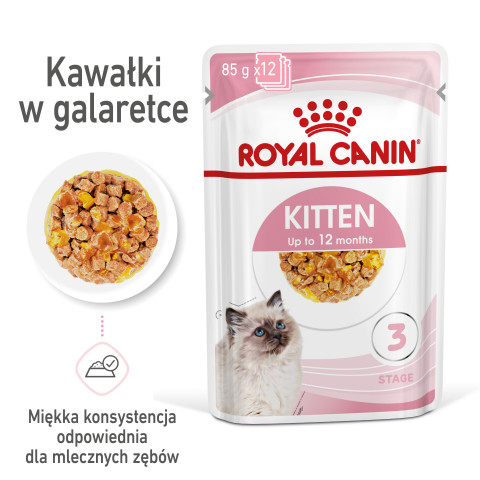 Royal Canin FHN Kitten Instinctive v želé - vlhké krmivo pro koťata - 12x85g - Fotogalerie 7