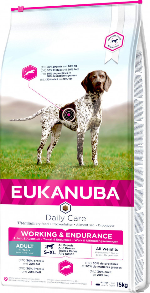 EUKANUBA Daily Care Working & Endurance - suché krmivo pro psy - 15kg - Fotogalerie 1