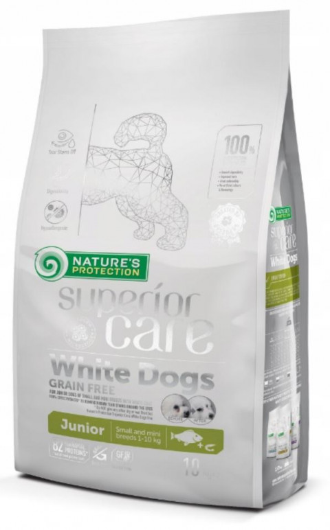 NATURE'S PROTECTION Superior Care White Dogs Junior Small Białoryba - suché krmivo pro štěňata - 10 kg - Fotogalerie 1