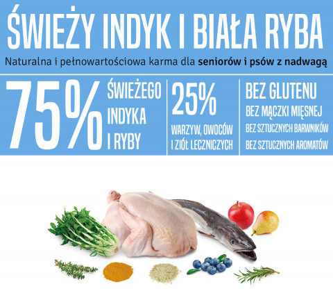 ARQUIVET Fresh Senior & Light Krůtí a Ryba - poloměkké krmivo pro psy - 10 kg - Fotogalerie 3