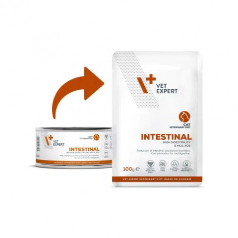 VET EXPERT Veterinary Diet Intestinal Cat - mokré krmivo pro kočky - 100g - Fotogalerie 2