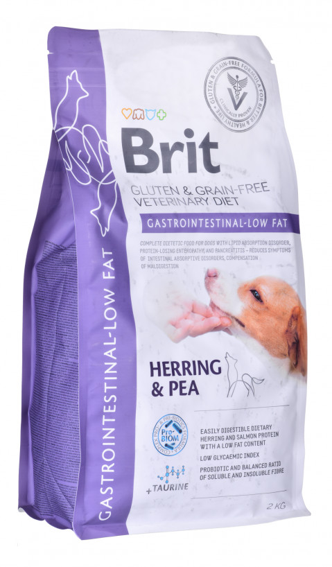 BRIT Grain Free Vet Diets Dog Gastrointestinal Low Fat - suché krmivo pro psy - 2 kg - Fotogalerie 3