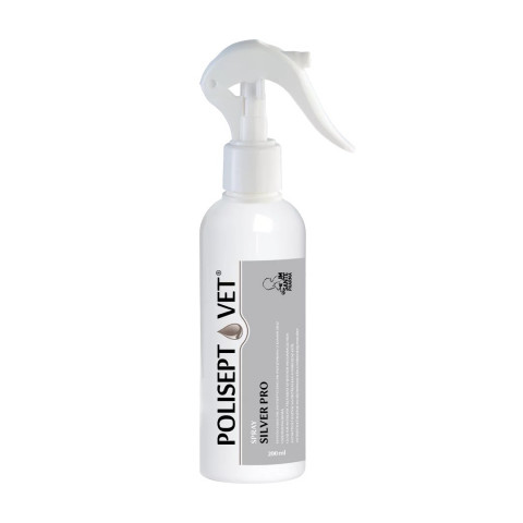 JM SANTE Polisept Vet Spray Silver Pro - roztok na rány pro psy a kočky – 200 ml - Fotogalerie 3
