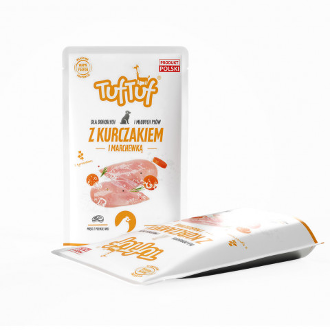 TUF TUF Mleté kuře s mrkví - vlhké krmivo pro psy - 6x500g - Fotogalerie 2