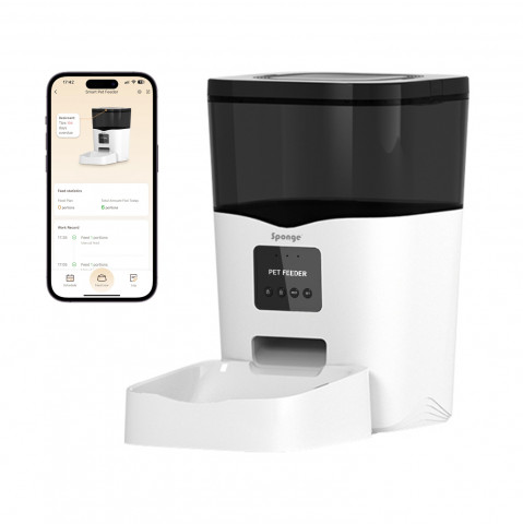 SPONGE Pet Feeder Smart - nádoba na potraviny - inteligentní dávkovač krmiva pro zvířata – 3l - Fotogalerie 2
