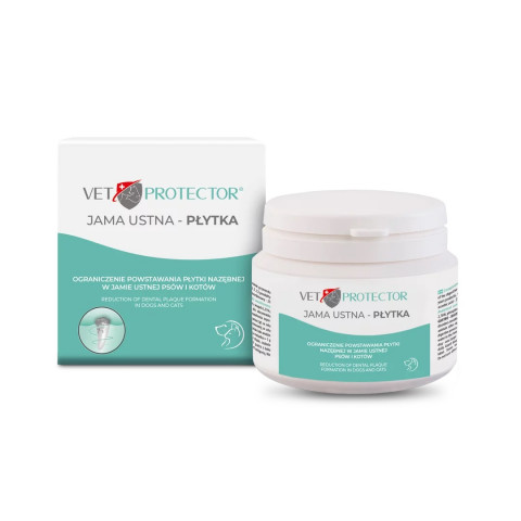 JM SANTE Vet Protector Oral cavity – dental plaque - prášek na ústní hygienu psa a kočky – 60g - Fotogalerie 3