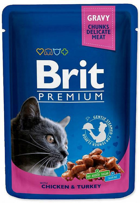 BRIT Cat Pouches Family Plate - mokré krmivo pro kočky - 12 x 100g - Fotogalerie 3