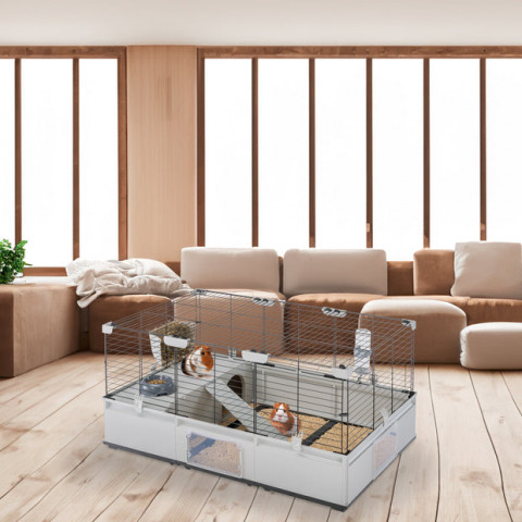 FERPLAST Modular 2 - klec pro králíka a morče domácí - 109 x 72 x 56cm - Fotogalerie 4