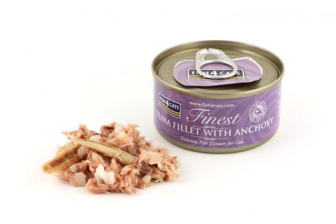 FISH4CATS Tuna fillet with anchovy - mokré krmivo pro kočky - 12x70g - Fotogalerie 2