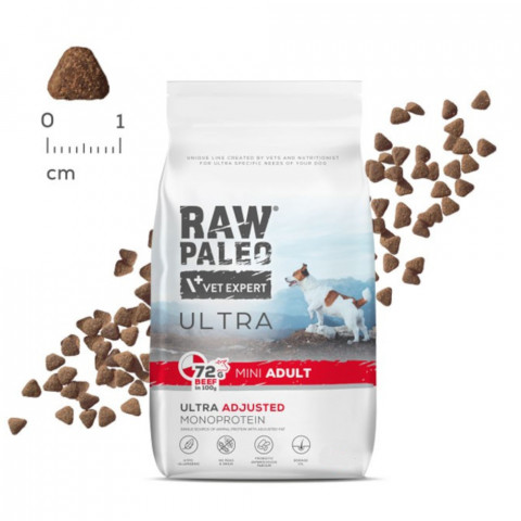 VET EXPERT RAW PALEO Ultra Mini Adult Beef - suché krmivo pro psy - 8 kg - Fotogalerie 2