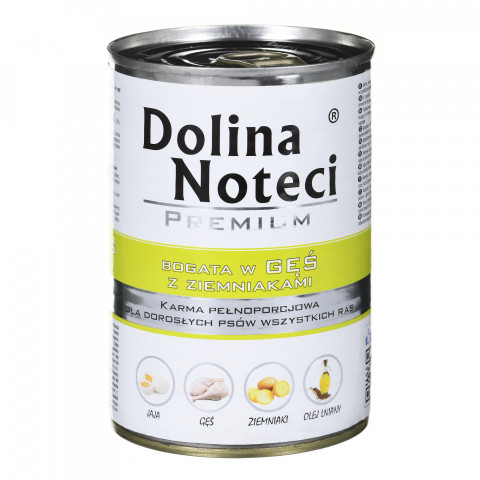  DOLINA NOTECI Premium Bohaté na husu s bramborami - vlhké krmivo pro psy - 400 g - Fotogalerie 1