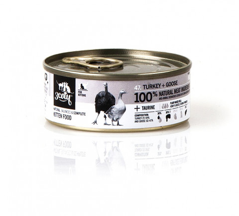 3COTY Turkey with goose For kittens - mokré krmivo pro kočky - 6x80g - Fotogalerie 11