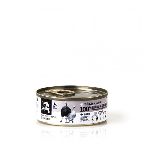 3COTY Turkey with goose For kittens - mokré krmivo pro kočky - 24x80g - Fotogalerie 5