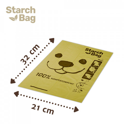 STARCH BAG - biovaky na výkaly - 15 ks - Fotogalerie 5