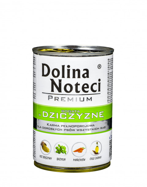 DOLINA NOTECI Premium Bohaté na zvěřinu - mokré krmivo pro psy - 400 g - Fotogalerie 1