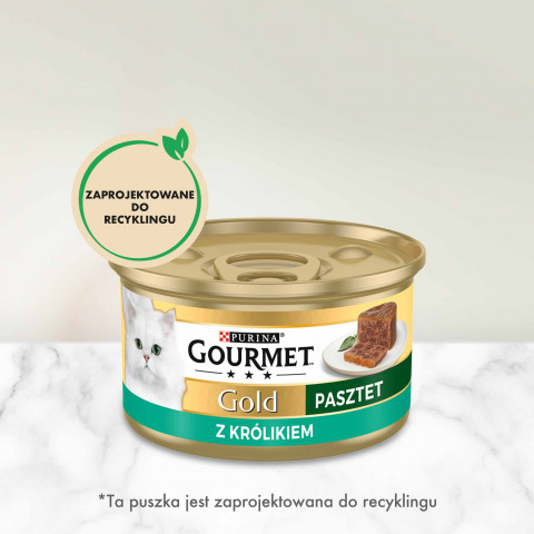 GOURMET Gold Rabbit - mokré krmivo pro kočky - 85g - Fotogalerie 9