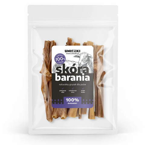 UNISZKI Ovčí kůže - pamlsek pro psa - 100g - Fotogalerie 1