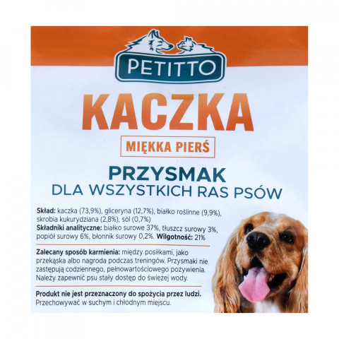 PETITTO Měkká kachní prsa - pochoutka pro psy - 500 g - Fotogalerie 3