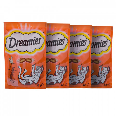 DREAMIES Variety Snack Box - pamlsek pro kočky - 12x60 g - Fotogalerie 5