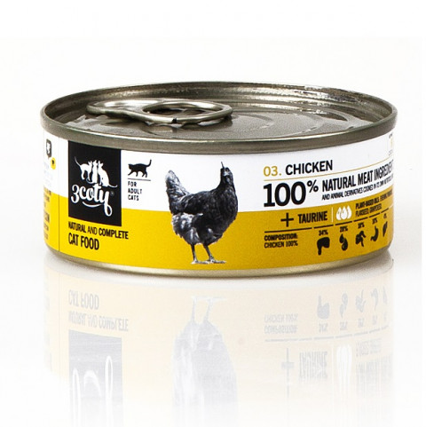 3COTY Chicken - mokré krmivo pro kočky - 6x80g - Fotogalerie 11