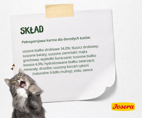 Josera NatureCat suché krmivo pro kočky 2 kg Dospělý jedinec Drůbež, Losos - Fotogalerie 2