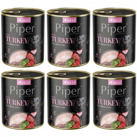 DOLINA NOTECI Piper s krůtím masem a brokolicí - mokré krmivo pro psy - 6x800g - Fotogalerie 1