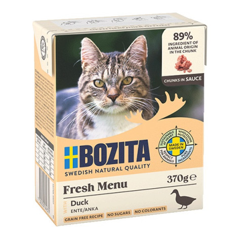 BOZITA Fresh Menu Duck in gravy - mokré krmivo pro kočky - 370g - Fotogalerie 1