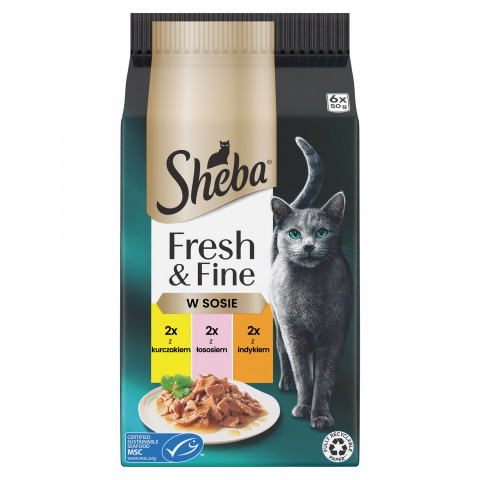 SHEBA Fresh & Fine Meat Dishes in Sauce - mokré krmivo pro kočky - 6x50g - Fotogalerie 1
