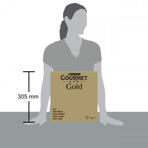 PURINA GOURMET GOLD Mousse Mix 4 příchutě - mokré krmivo pro kočky - 96x85g - Fotogalerie 3