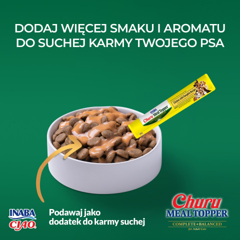 INABA Meal Topper Chicken with pumpkin - pamlsek pro psa - 4x14g - Fotogalerie 6