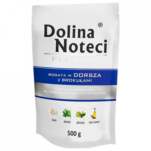 DOLINA NOTECI Premium Rich in cod with broccoli - Mokré krmivo pro psy - 500g - Fotogalerie 1
