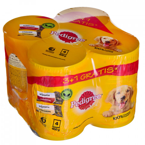 PEDIGREE Beef and chicken with jelly - Mokré krmivo pro psy - 4x400 g - Fotogalerie 5
