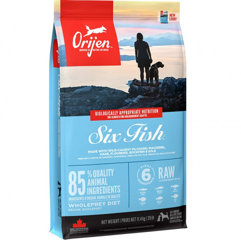 ORIJEN Six Fish - suché krmivo pro psy - 11,4kg - Fotogalerie 1
