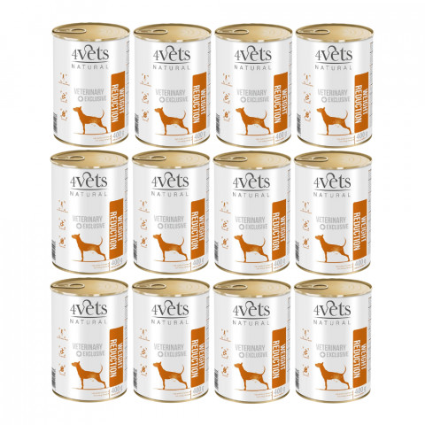 4VETS Natural Weight Reduction Dog - mokré krmivo pro psy - 12x400g - Fotogalerie 1