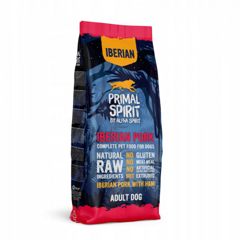 PRIMAL SPIRIT Iberian 70% Vepřová šunka – polomokré krmivo pro psy – 12 kg - Fotogalerie 1