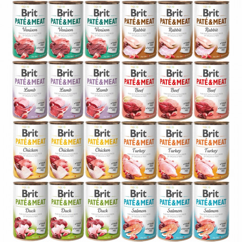 BRIT Paté & Meat Mix příchutě - vlhké krmivo pro psy - 24x400g - Fotogalerie 1
