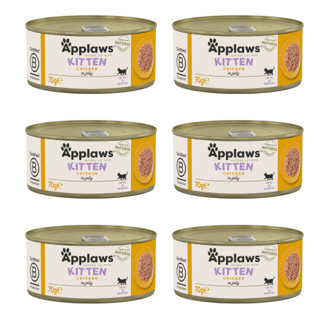 APPLAWS Kitten Chicken in jelly - mokré krmivo pro kočky - 6x70g - Fotogalerie 1